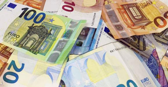 Amas de billets Euro