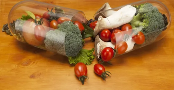 légumes dans une gélule 