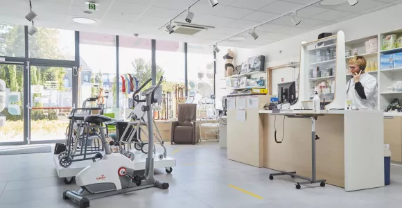 L'intérieur d'un magasin Qualias