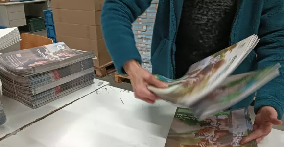 Il faut envoyer les bonnes éditions régionales d'En Marche aux bons destinataires. Une mission qu'assure avec rigueur l'Atelier Cambier.
