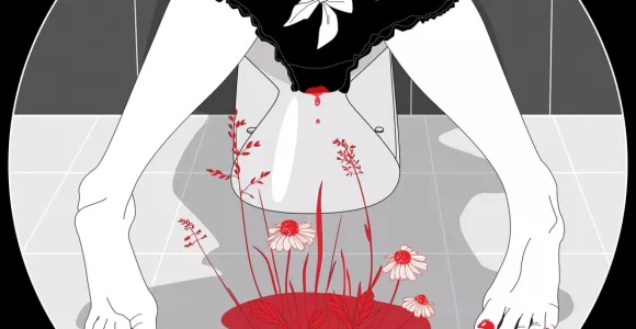 Illustrations de règles santé féminine