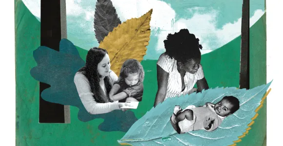 Illustration de Marion Sellenet représentant des mères avec enfants