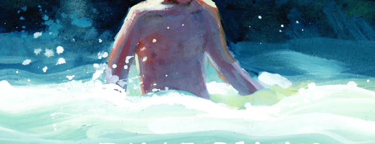 illustration enfant dans une riviere