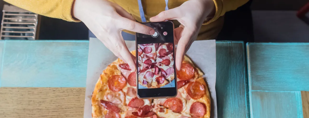 pizza prise en photo 