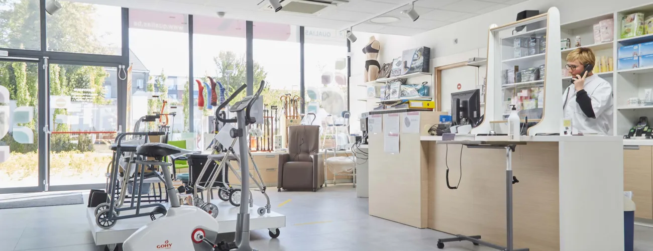 L'intérieur d'un magasin Qualias