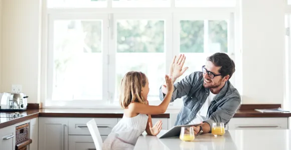 Father and daughter