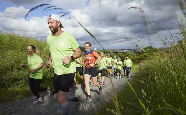 Je cours pour ma forme : groupe de coureurs