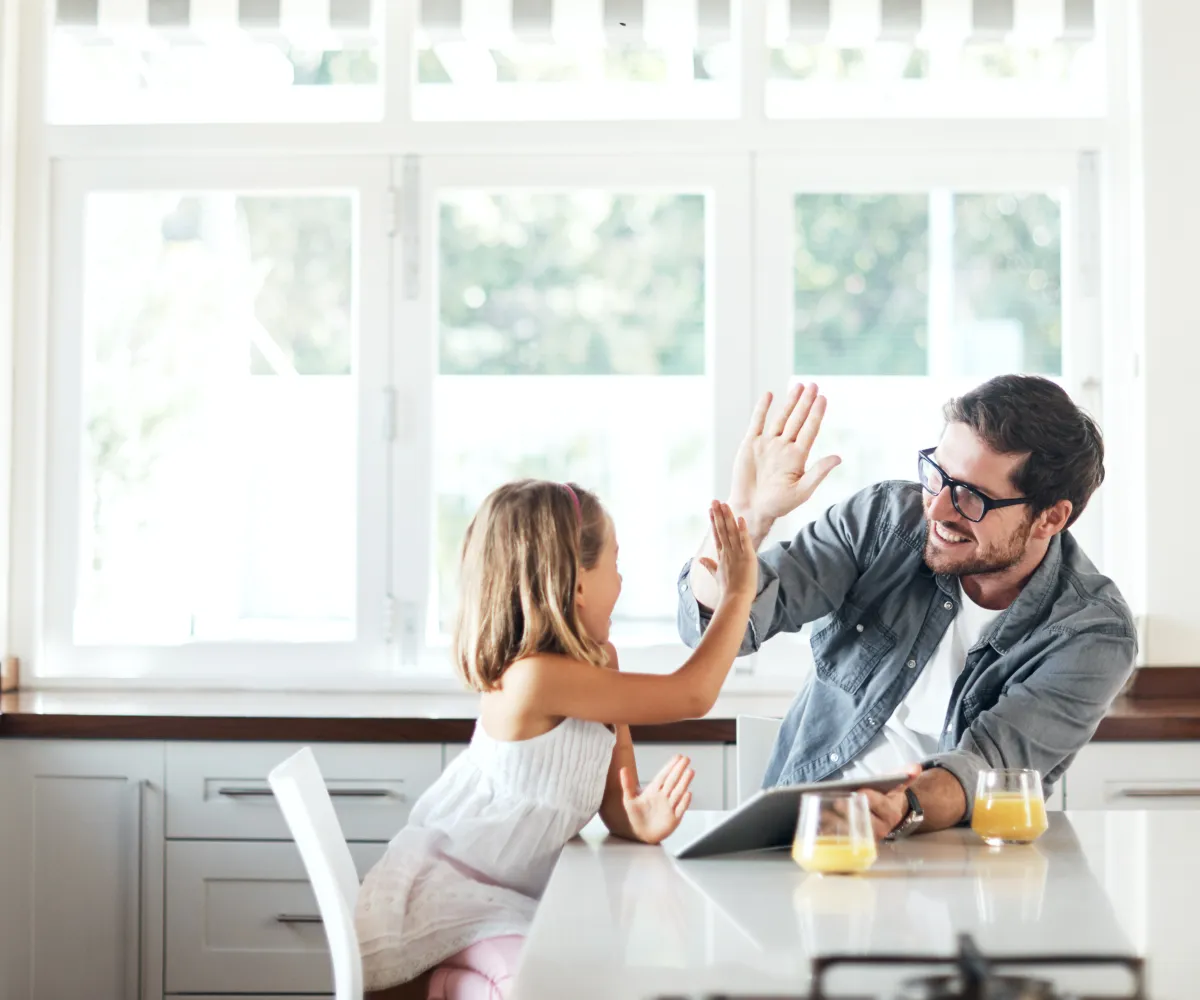 Father and daughter